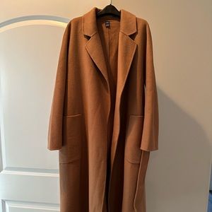 Wool mix coat heavy oversized